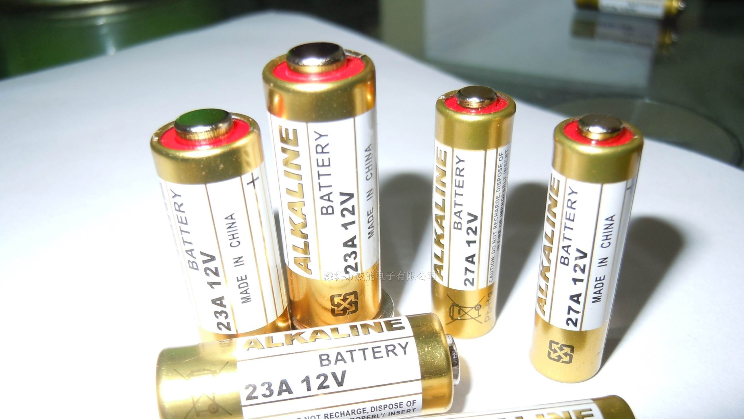 供应12v 23A 27A组合柱式电池！