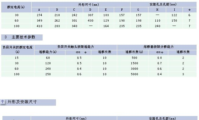 HH3 HH10 HH12D HH6 负荷铁壳开关