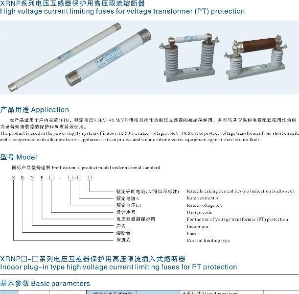 XRNP西熔高压熔断器