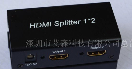 供应 HDMI分配器一分二，HDMI分配器一进二出，