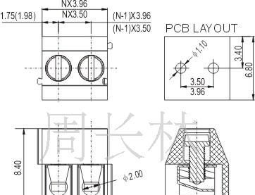 供应便宜接线端子/东莞连接器/尼龙铜方块接线端子排