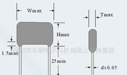 金属薄膜电容器CL21 223J/400V P=10mm 0.022UF