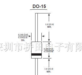 供应直插整流二极管系列1N5396/5397/5398/5399