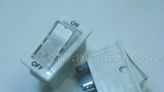 供应六钧船形开关，白色