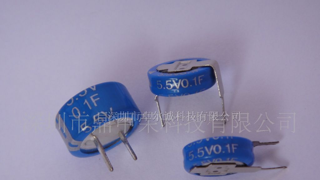 供应5.5V0.1F 超级电容器/法拉电容器