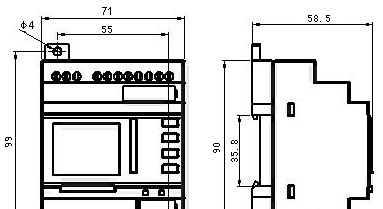 APB-12MRDL可编程控制器 （带屏）(图)