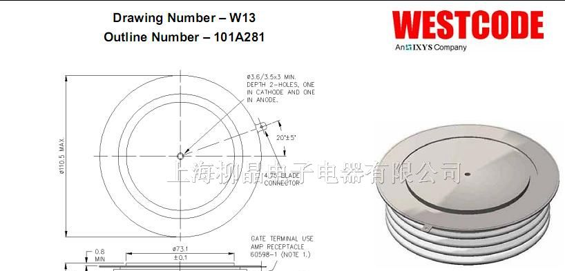 供应英国西码可控硅晶闸管N3930ZC160