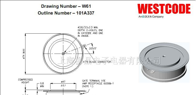 供应英国西码可控硅晶闸管N610SH06