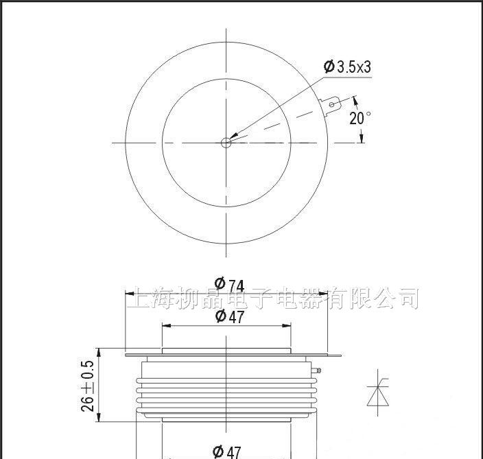 供应普通晶闸管可控硅Y50KPM