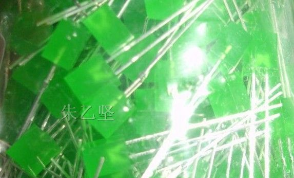供应LED发光二极管 5X5X7mm 绿发绿