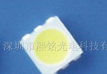 供应LED发光管 SMD 高亮三晶 5050白色 发光二极管