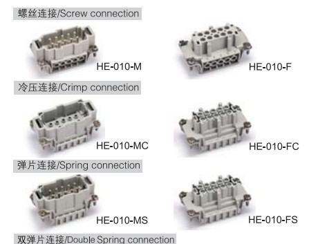 供应重载连接器HE-010-MC HE-010-FC