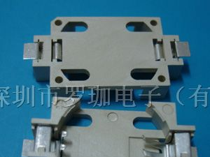 供应白色贴片CR2032-6塑胶纽扣电池座直供工厂