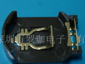 供应插脚CR2032-8（镀金）纽扣电池座工厂直供
