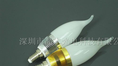 供应LED蜡烛灯3W，E14接口，LED室内照明灯具