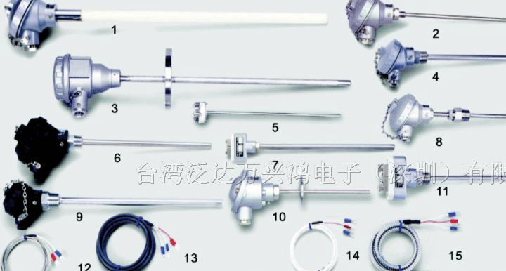 供应温度感测器(热电偶、热电阻)