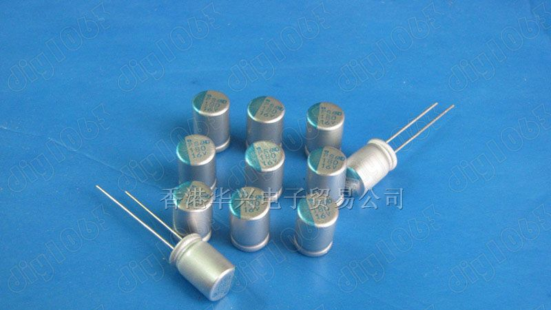 供应固态电容 16v180uf 8x12 直插 日本化工 PS系列