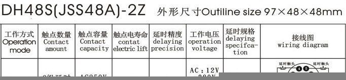 供应数显式时间继电器DH48S(JSS48A)-2Z