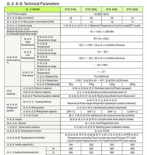 供应STS系列温度冲击试验箱