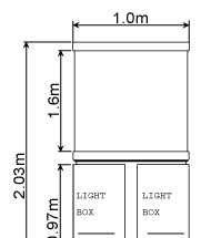供应室内型360度DS0808全彩LED环场显示屏