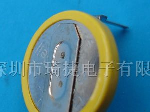供应厂家直供CR1220电池 带焊脚纽扣电池