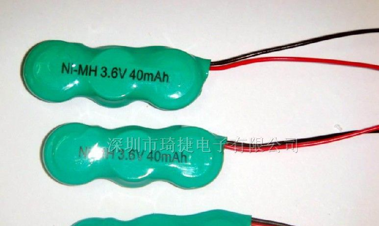 供应太阳能板用可充扣式电池3.6V 40H