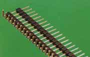 供应2.54mm 1*40P  90度单排针/弯针