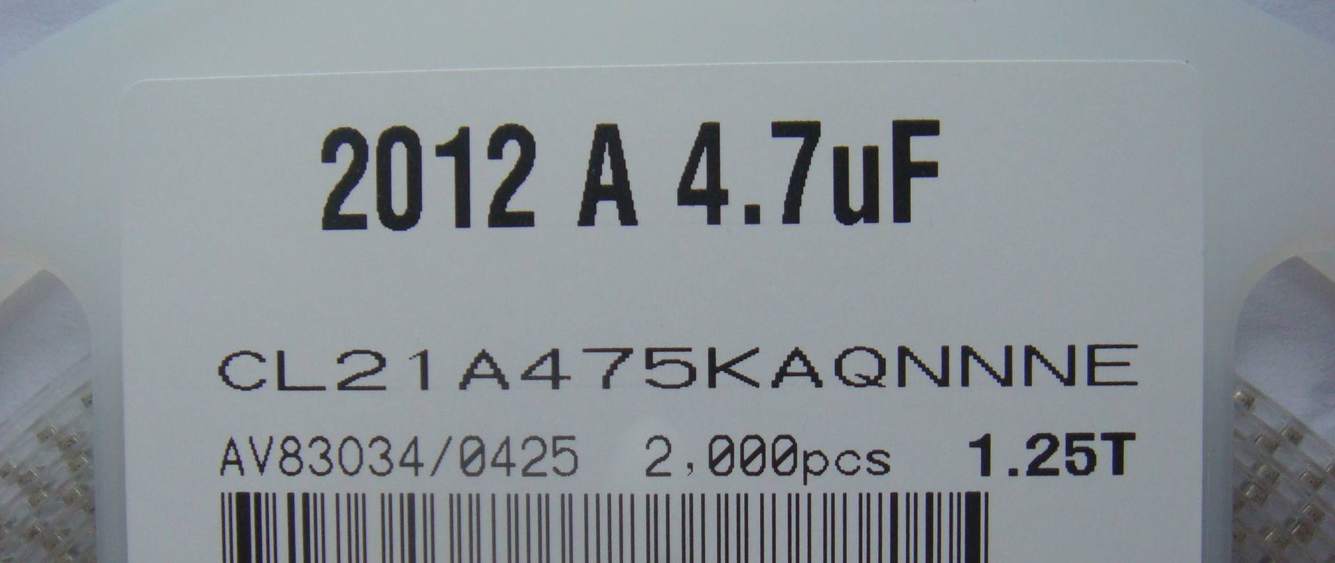现货供应三星电容 0805-475K CL21A475KAQNNNE