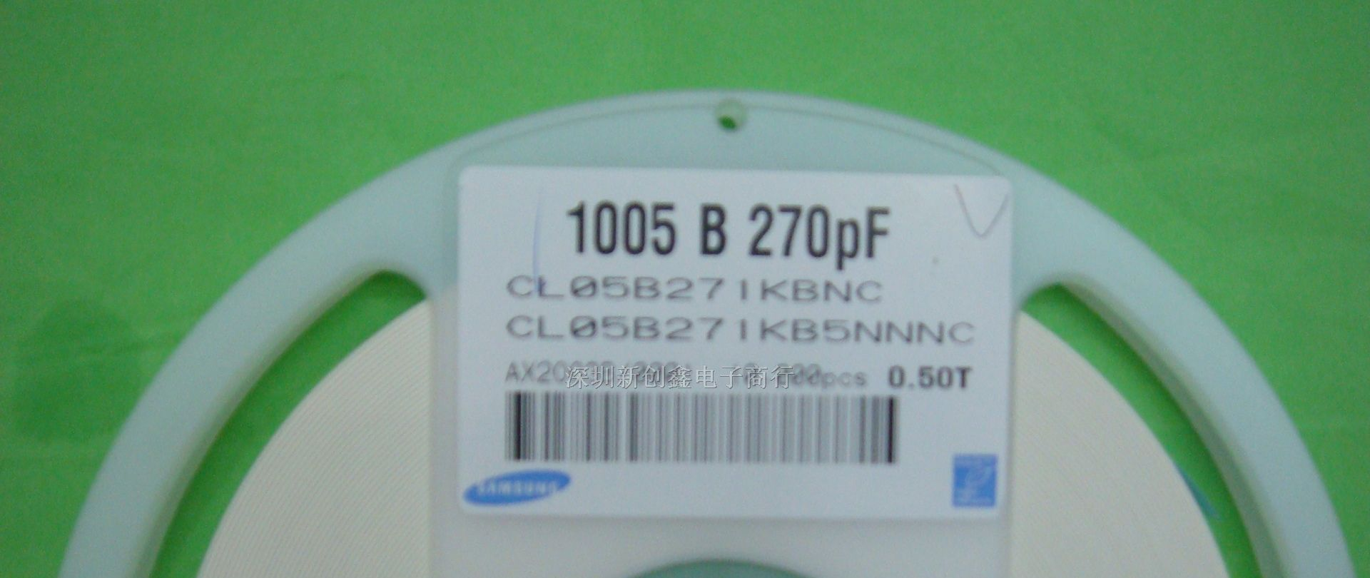 现货供应三星电容0603-271K CL05B271KB5NNNC