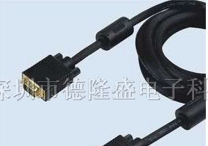 供应VGAM-VGAM 电脑显示器双屏蔽连接线