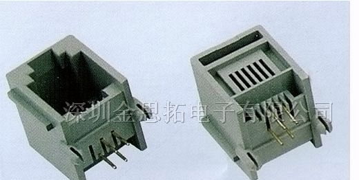 供应金线通讯网络插头、插座RJ45、RJ11(55-33)