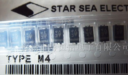 供应400V,1A贴片整流二极管1N4004 M4