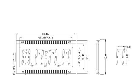 供应定制段式LCD液晶屏显示屏 工业显示屏