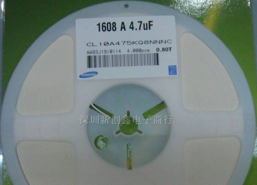 供应三星贴片电容0603-475K 6.3V CL10C475KQ8NNNC