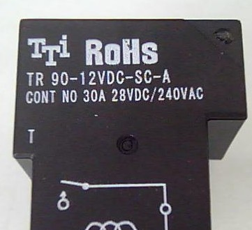 供应TTI汽车用继电器TR90-12VDC