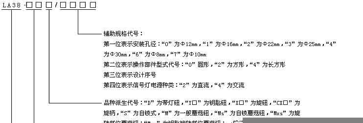 上海二工 LA38-11T平钮自锁按钮开关