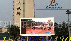 供应双立柱户外广告LED显示屏/P16户外全彩显示屏价格