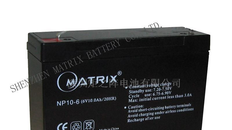 供应应急灯电源电池工厂6V10Ah铅酸蓄电池