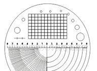 优质10倍圆筒带刻度放大镜，圆形放大镜，刻度镜