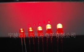 供应3mm红发红短脚普亮led指示灯 发光二极管