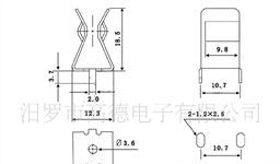 供应10*38mm保险丝夹