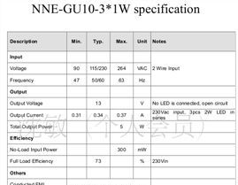GU10 3*1W 电源
