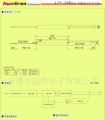 厂家全国批发恒伟牌LED防水电源，30W 12V 