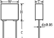 供应法拉校正电容器105Ｊ/100Ｖ(图)