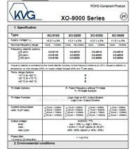 德国KVG 普通晶振 XO-9000