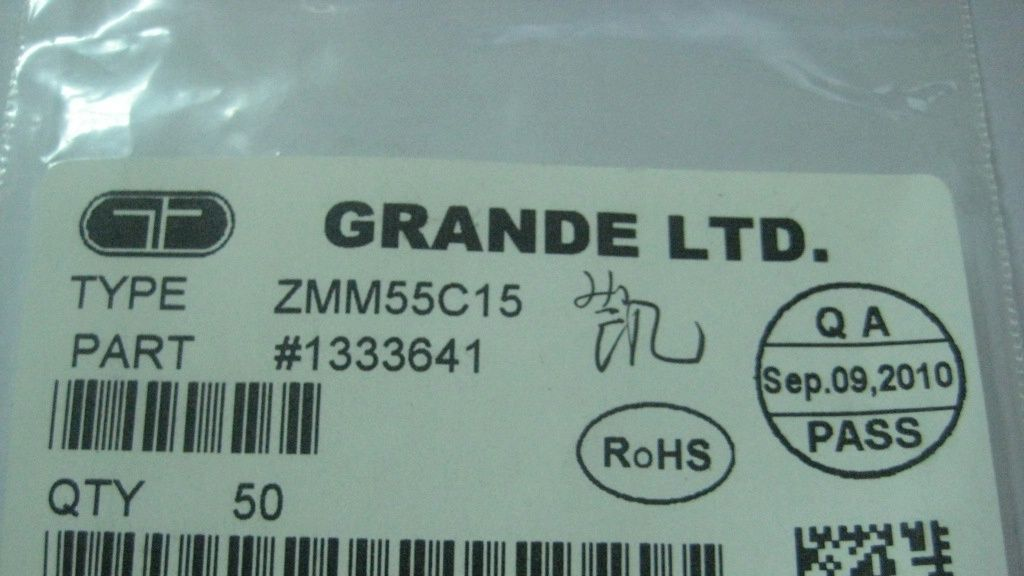 供应强茂PANJIT品牌ZMM55C18二三极管