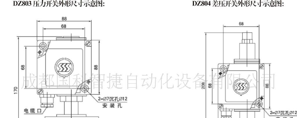 DZ803/DZ804机械式压力/差压开关