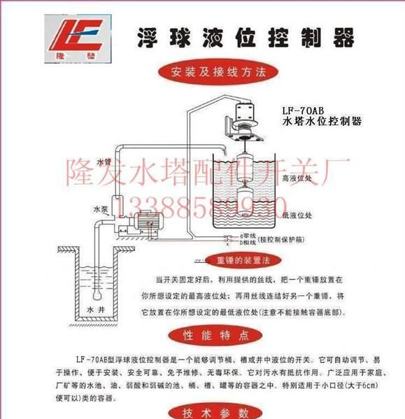 批发供应水位控制器开关,限位开关,液位AB开关,
