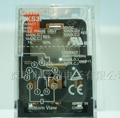 供应OMRON中间继电器MKS3P/DC12V 原装