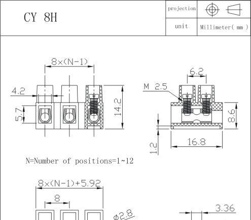 供应贯通式接线端子 CY8H .CY8HW,CY8